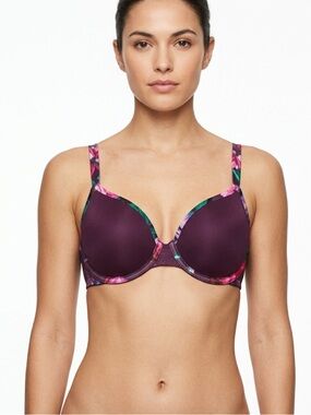 La Senza Mesh Unpadded Bra – Size 34B | NWT | Sheer Floral Trim | Lightweight